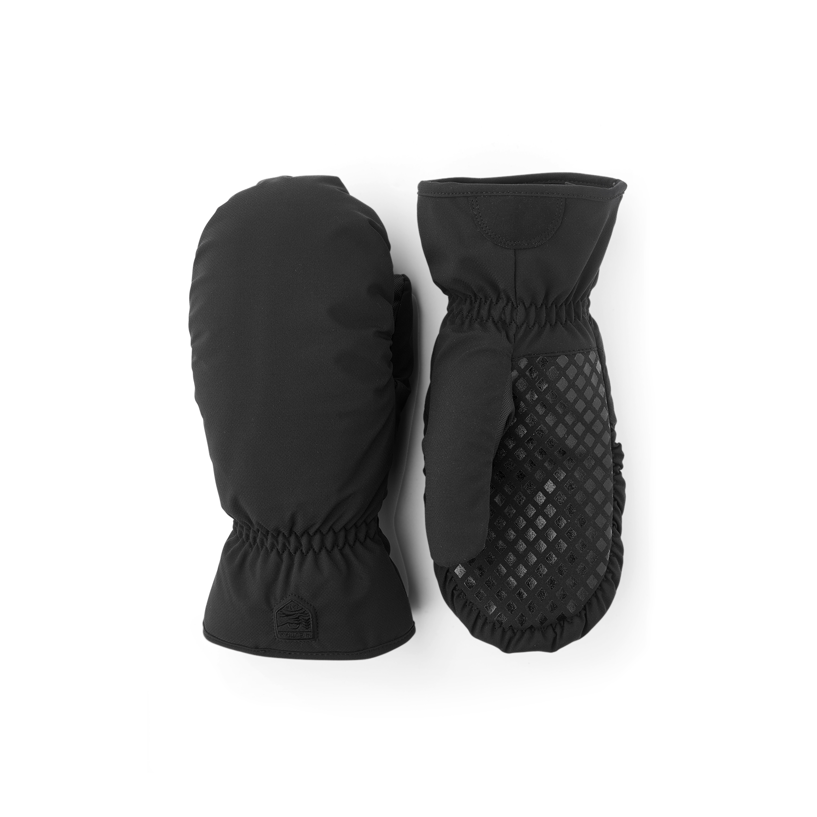 Black fabric mitten