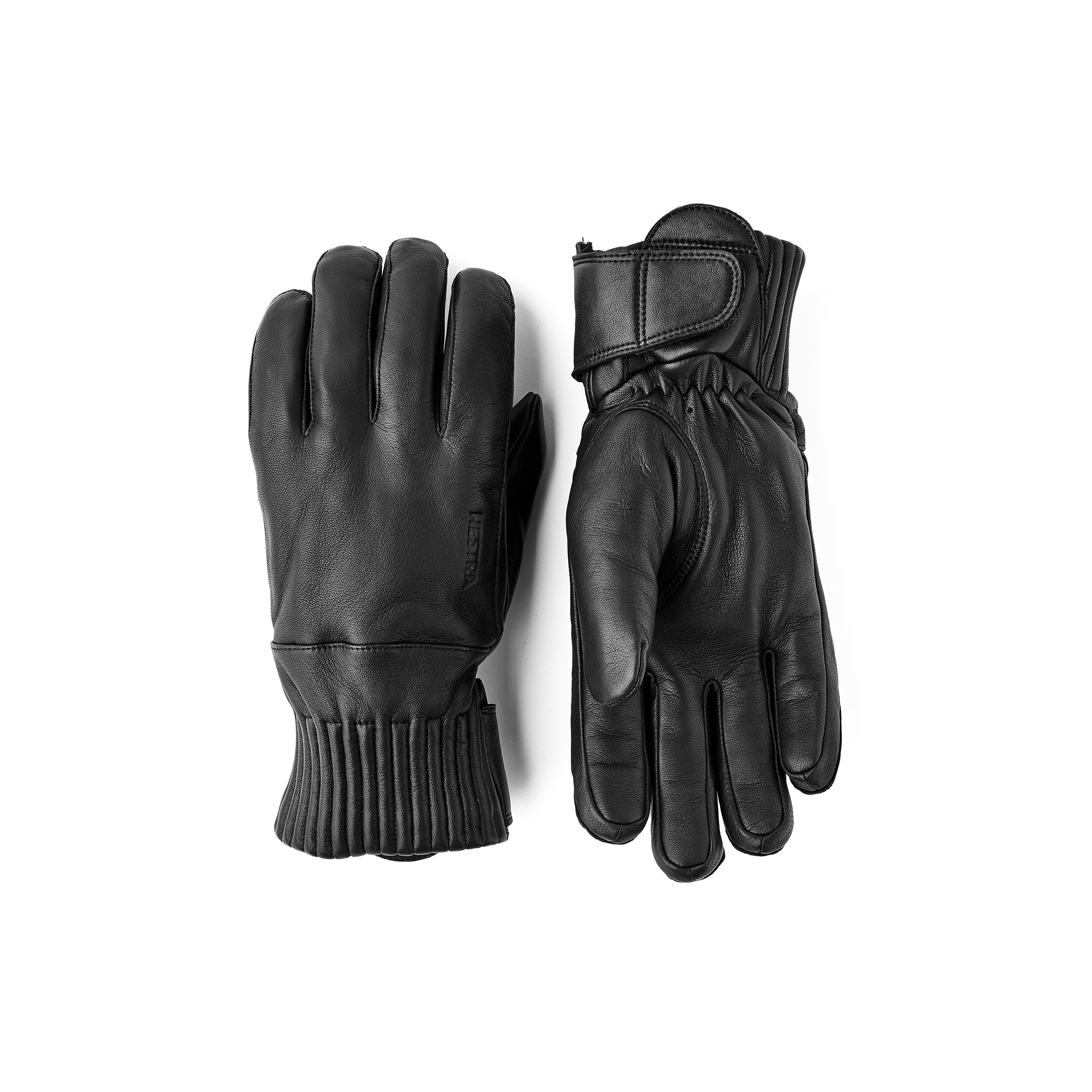 Black hairsheep ski glove