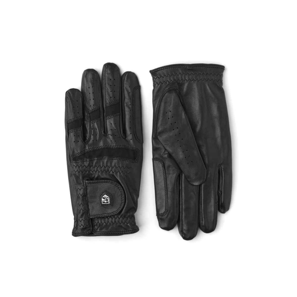 Black hairsheep riding glove