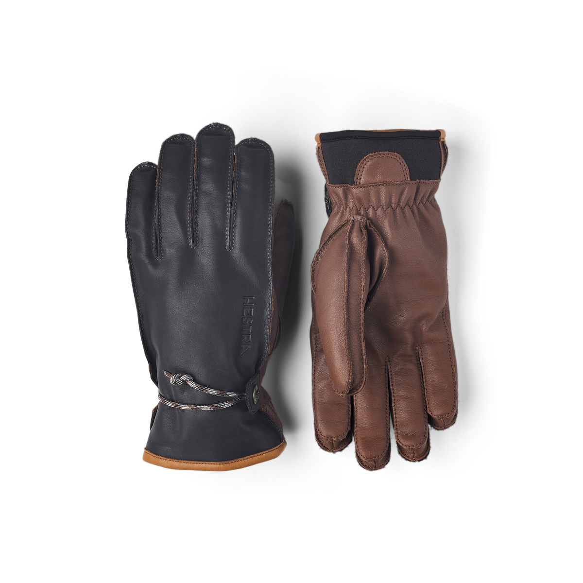 Wakayama 5 Finger Gloves Navy/Brown | Hestra – Hestra Gloves