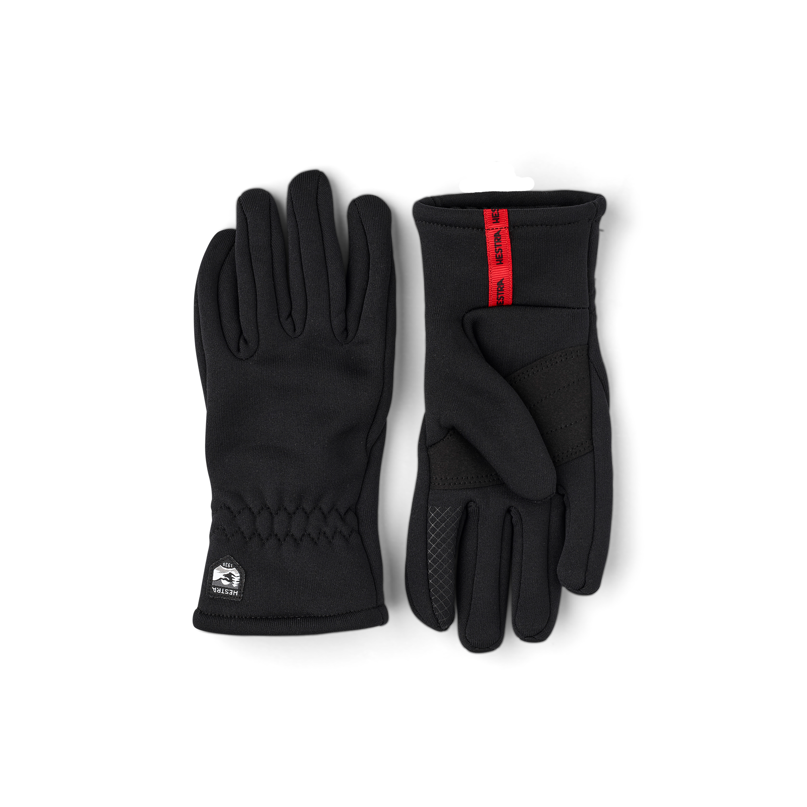 Black fleece inner glove with touch function